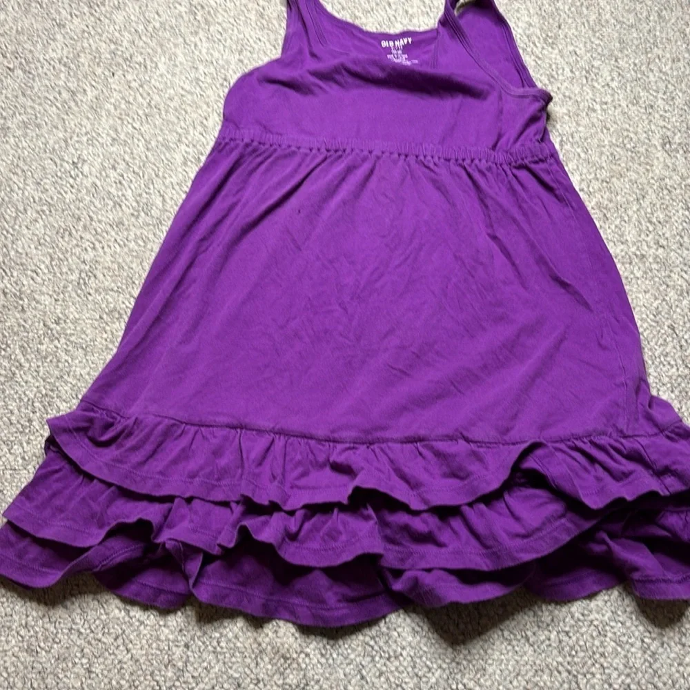 OLD NAVY Purple Casual Dress With Ruffles - Picture 5 of 5
